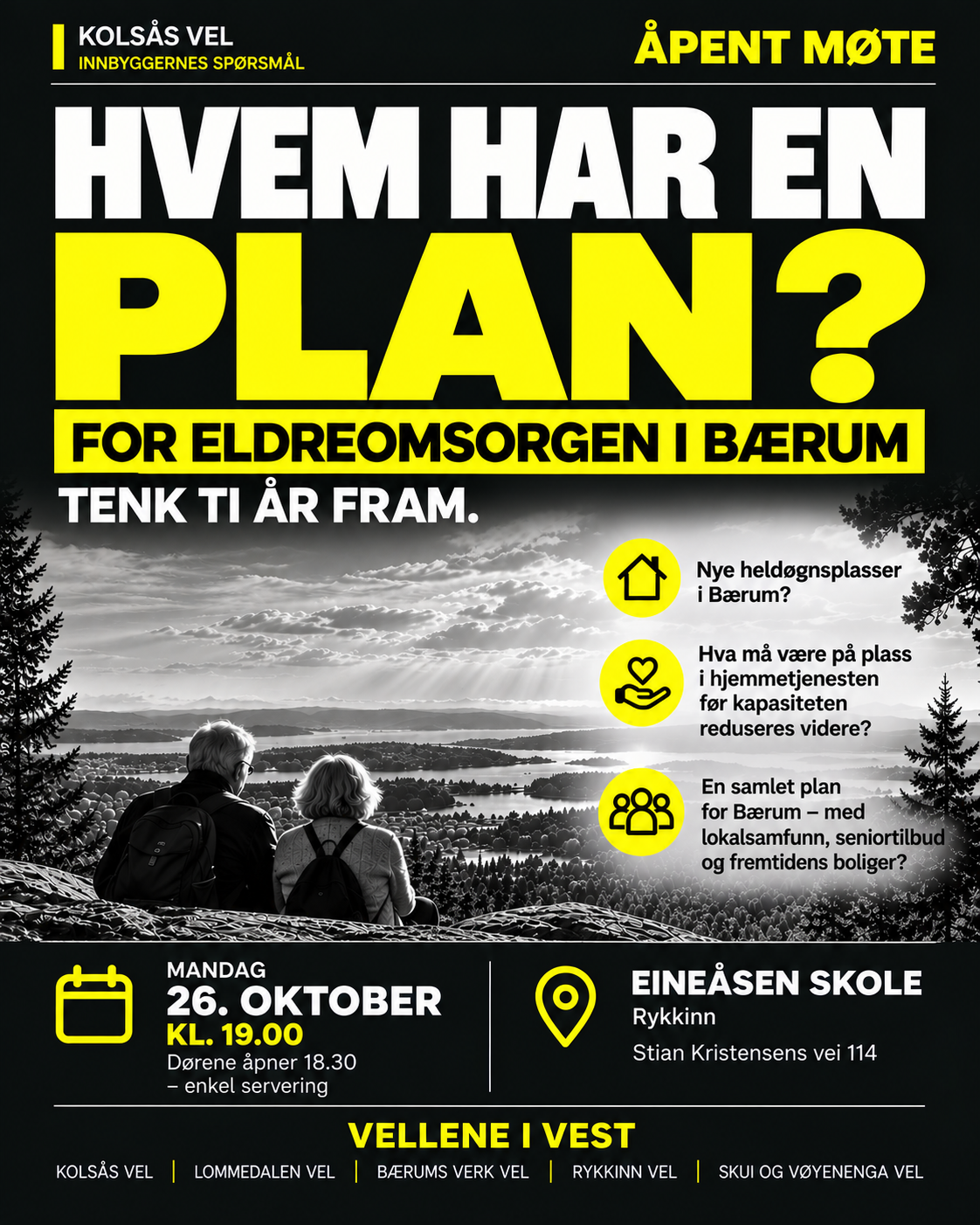 Artikkelbilde til artikkelen Hvem har en plan for eldreomsorgen i Vestre Bærum?